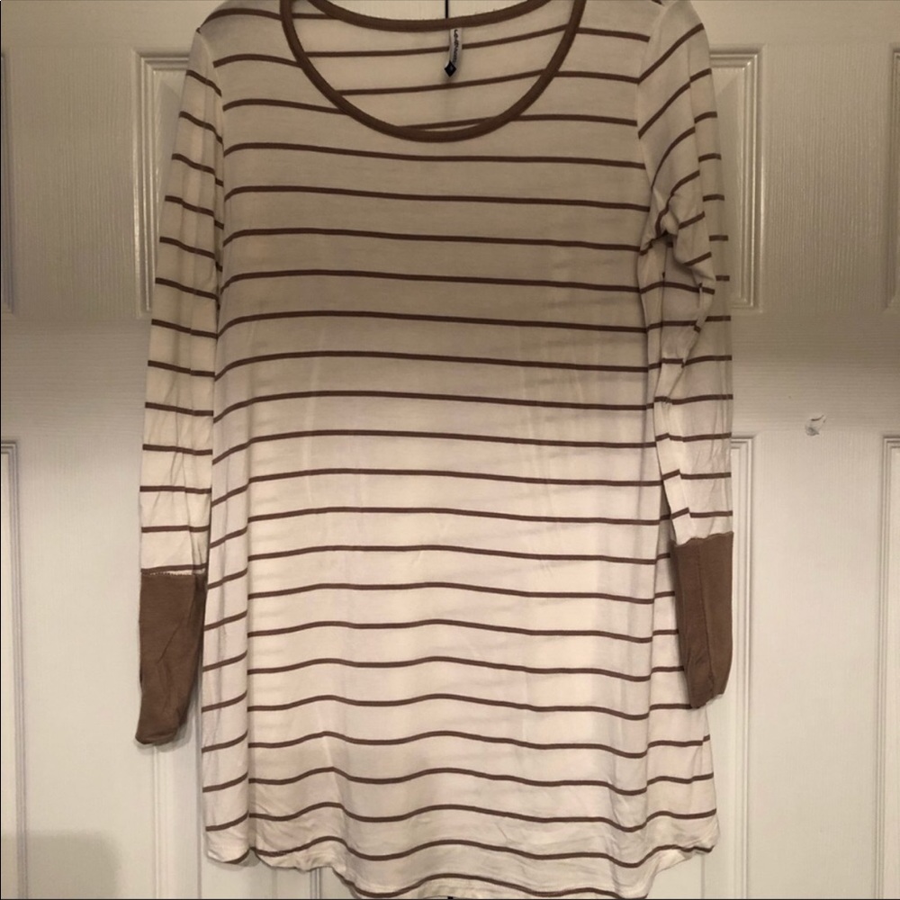 Planet motherhood striped maternity top